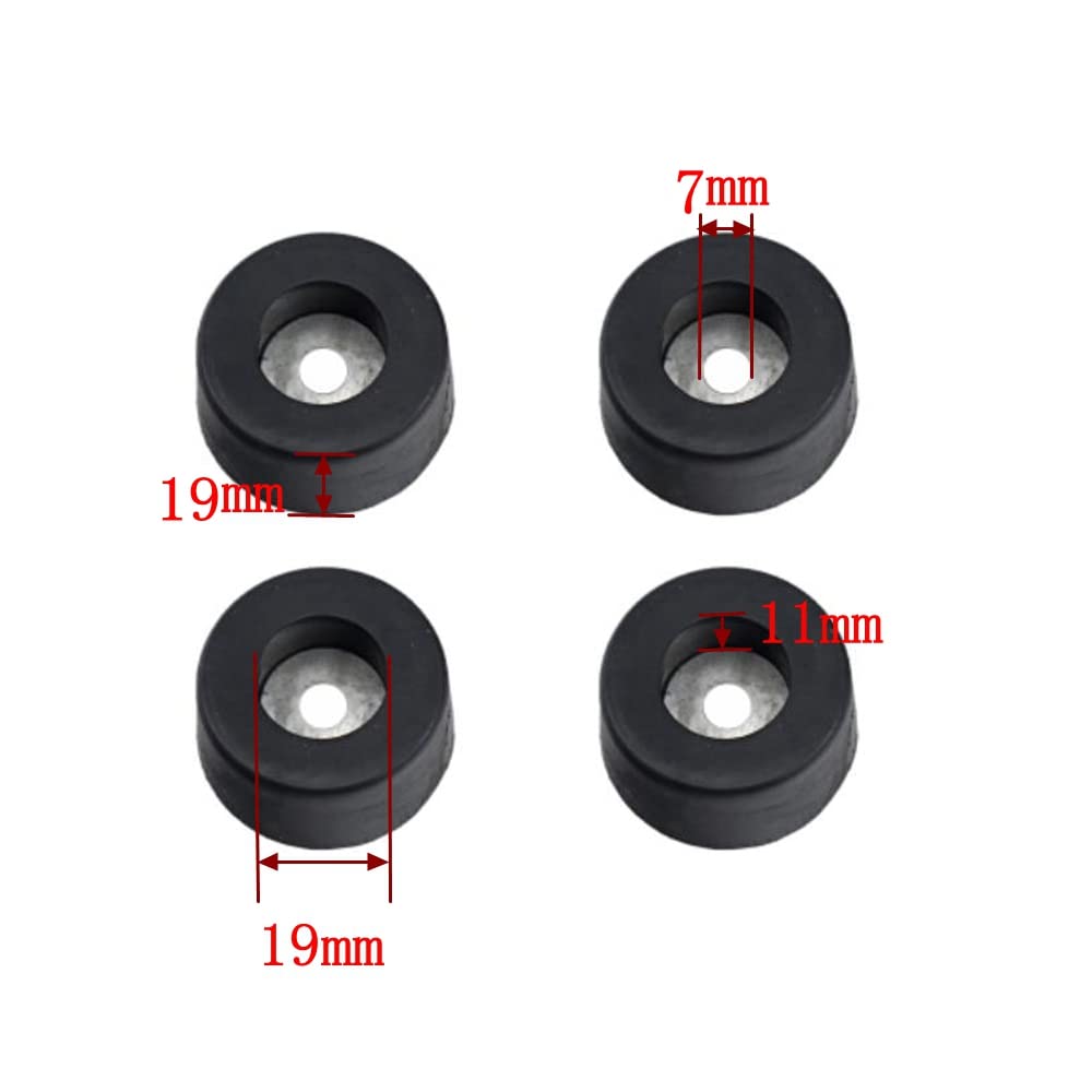 KROYWACHS DJ Speaker Cabinet Rubber Feet for Speaker Cabinets and Flight Case? Repair Kit Accessories Woofer 4PCS 38x19mm for Home Theater Karaoke