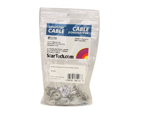 STARTECH.COM 50 PKG M6 CAGE Nuts for Server Rack Cabinet