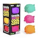 Schylling NeeDoh Teenie Cool Cat - Sensory Squeeze Toy - Contains 3 Mini Groovy Globs - 1.5" Wide - Color May Vary (Pack of 1)