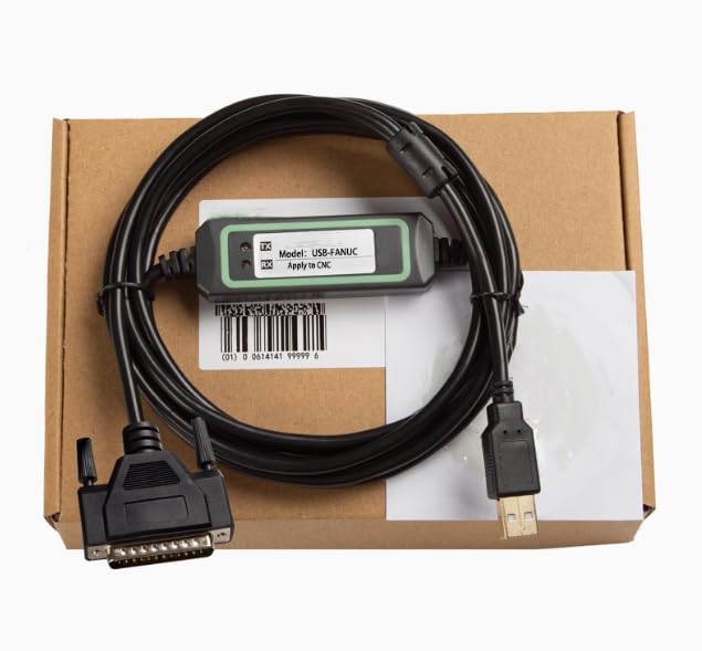 Ailsa Hexi USB-FANUC for Fanuc CNC Numerical Control Machine Tools Download Data Transmission Cable USB to 25-pin FANUC Gold-Plated high-Speed Stable