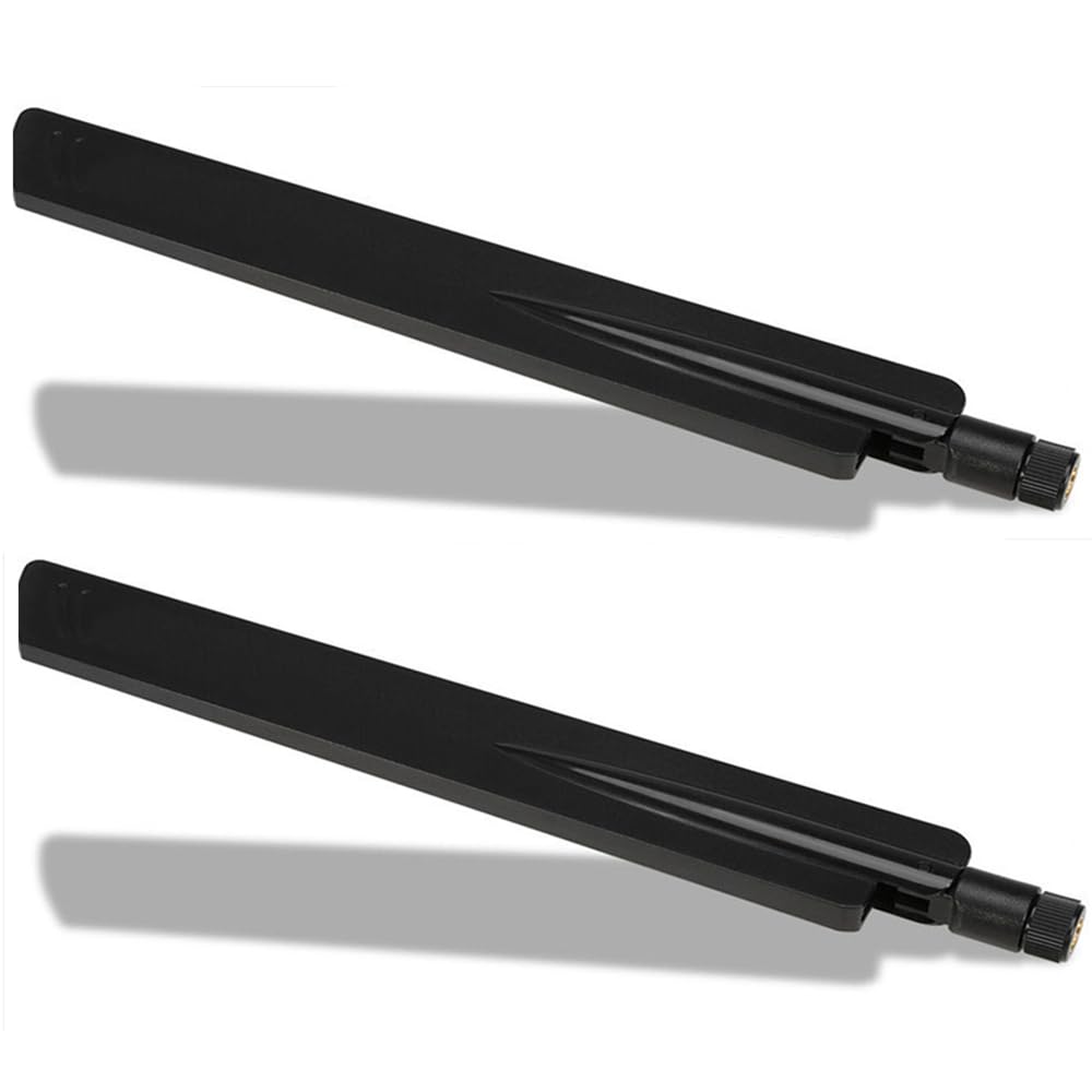 2X Dual Band WiFi Antenna 2.4GHz 5GHz RP-SMA Male WiFi Antennae for PC Desktop Computer PCI PCIe WiFi USB Adapter Card Wireless Network Router