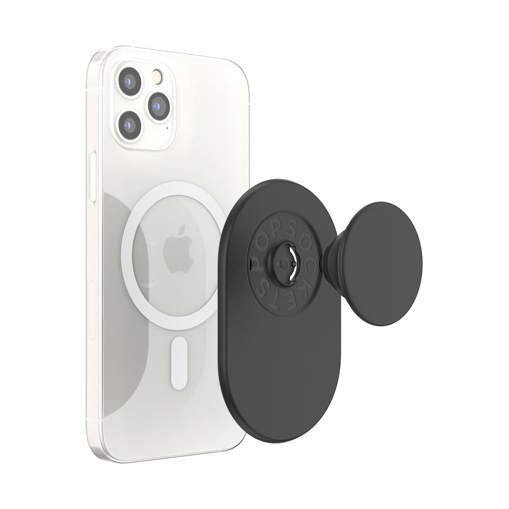 PopSockets PopGrip for MagSafe, Magnetic Phone Grip & Stand, Swappable Top, Secure Grip for iPhone MagSafe Cases, Kickstand for Hands-Free Viewing