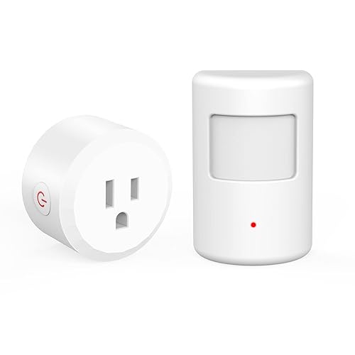SEHOMY Motion Sensor Switch with Outlet for Bathroom Kitchen, Control Bedroom lamp, exhaus, Range Hood, PIR Infrared Indoor Motion Activated Sensor