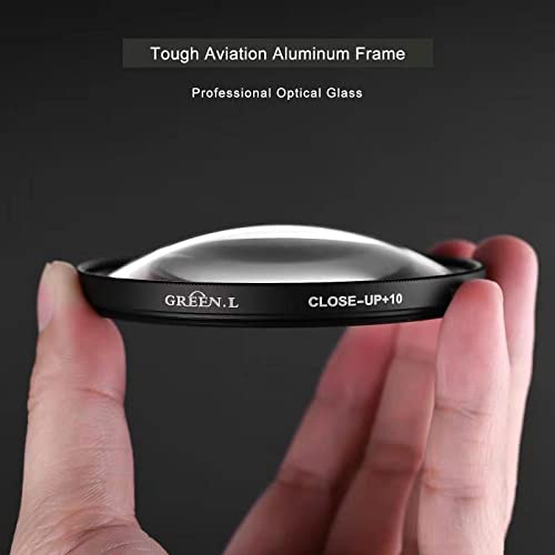 GREEN.L 58mm Close-up Filter Set(+1,+2,+4,+10), Professional Macro Filter for Camera Lens