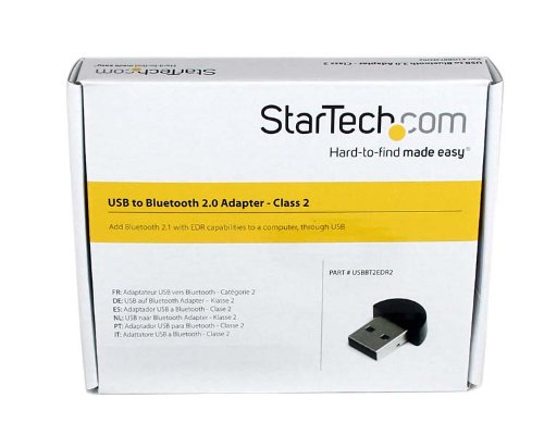 StarTech.com (USBBT2EDR2) Mini USB Bluetooth 2.1 Adapter - Class 2 EDR Wireless Network Adapter,Black