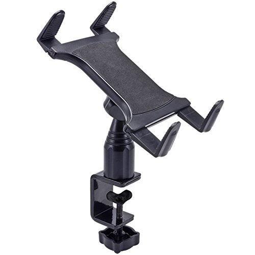 ChargerCity 4" Desktop Stand C Clamp Tablet Mount for Distance Learning with 360° Swivel Adjust Holder for Apple iPad Air Pro Mini Surface Pro Samsung