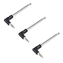 Mini FM Radio Antenna 3.5mm Male Telescopic FM Antenna 3-Pack Compatible with Portable Radio Indoor Stereo Receiver AV Audio Video Home Theater