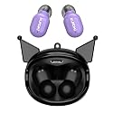 Hello Kitty Kuromi Wireless Bluetooth Earbuds with Rotating Charging Case | Built-in Mic, Hands-Free Calling, Purple and Black Design for Kids & Fans