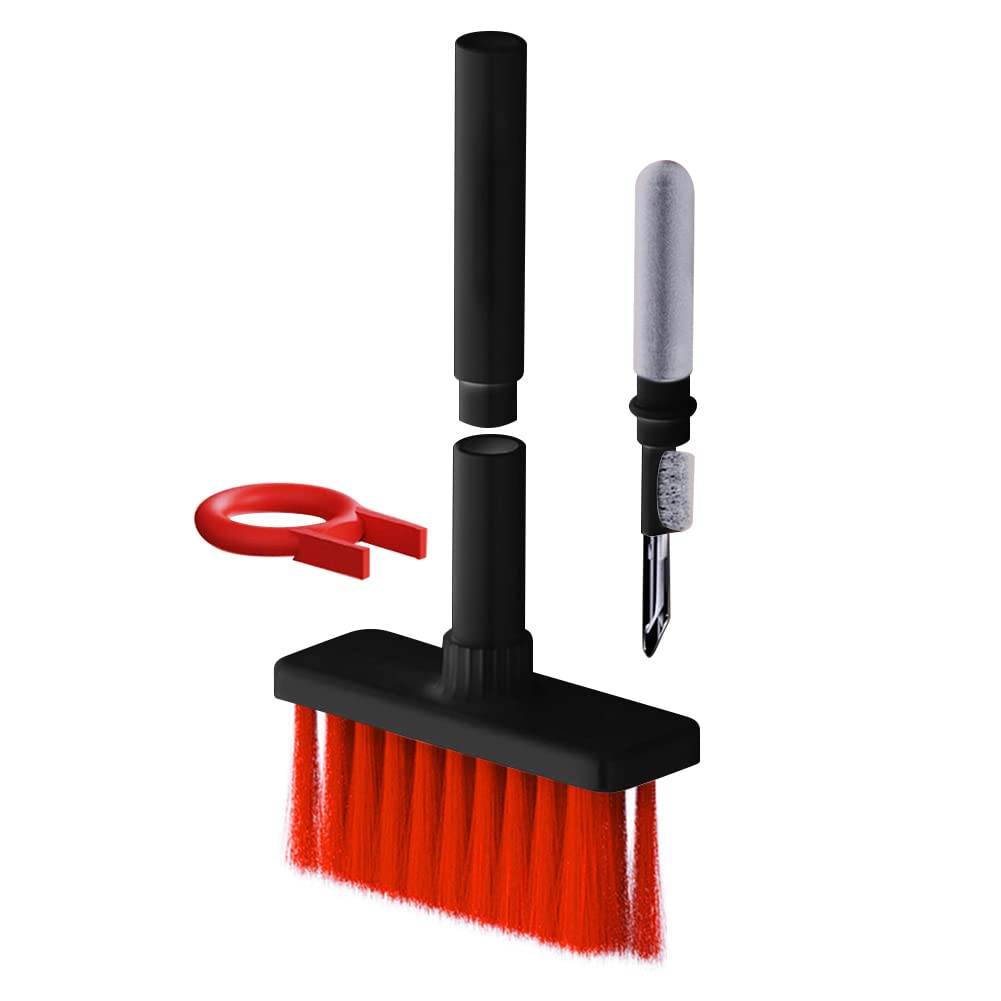 5 in 1 Keyboard Cleaning Brush Kit Soft Brush, Multi-Function Computer Cleaning Tools Kit, Keyboard Cleaner Dust Remover Key Puller, for Bluetooth