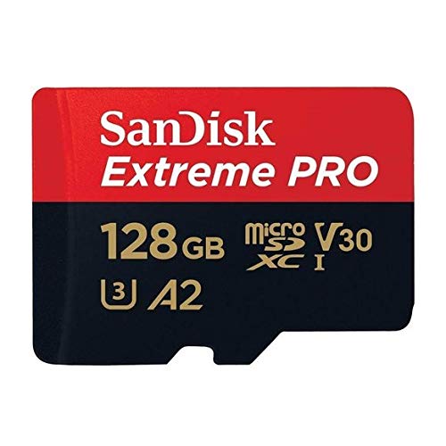 SanDisk Extreme Pro MicroSD Card 128GB Up to 200 MB/s Read Speed Compatible with Insta 360 X5, X4 and Ace Pro 2 Cameras (SDSQXCD-128G-GN6MA) Bundle