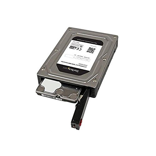StarTech.com 2.5" to 3.5" SATA HDD/SSD Adapter Enclosure - External Hard Drive Converter with HDD/SSD Height up to 12.5mm (25SAT35HDD), Gray