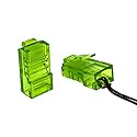 RJ45 Dust Cover and Label Device 50-Pack - Jack Tags Protect and Identify Router and Switch Interfaces, Patch Panels, RJ45 Keystone Wall Plate Cap