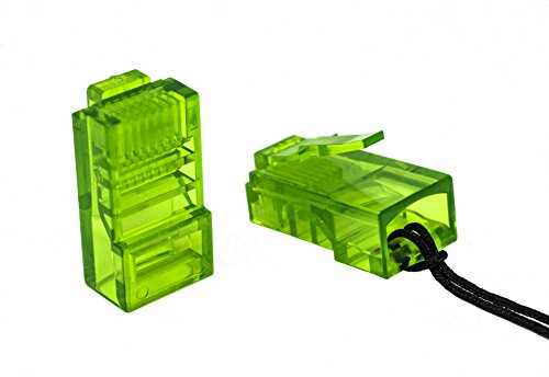 RJ45 Dust Cover and Label Device 50-Pack - Jack Tags Protect and Identify Router and Switch Interfaces, Patch Panels, RJ45 Keystone Wall Plate Cap