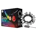 GE Cync Dynamic Effects Smart Cafe Lights, Color Changing Patio String Lights, Compatible with Alexa and Google, 48ft
