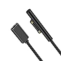 Gomass Surface Connect to USB-C Charging Cable PD 15V/3A Compatible for Microsoft Surface Pro 3/4/5/6/7, Surface Laptop 3/2/1,Surface Go, Surface