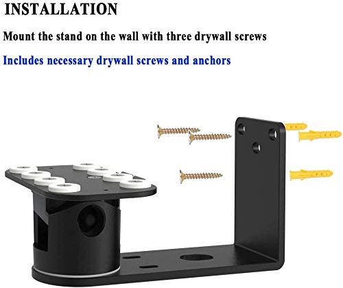 Wall Mount Stand for Echo Show 8, Aluminum Swivel Stand, Stand for Amazon Echo Show 8 & Echo Show 5, Horizontal 360 Rotation Longitudinal Angle Change