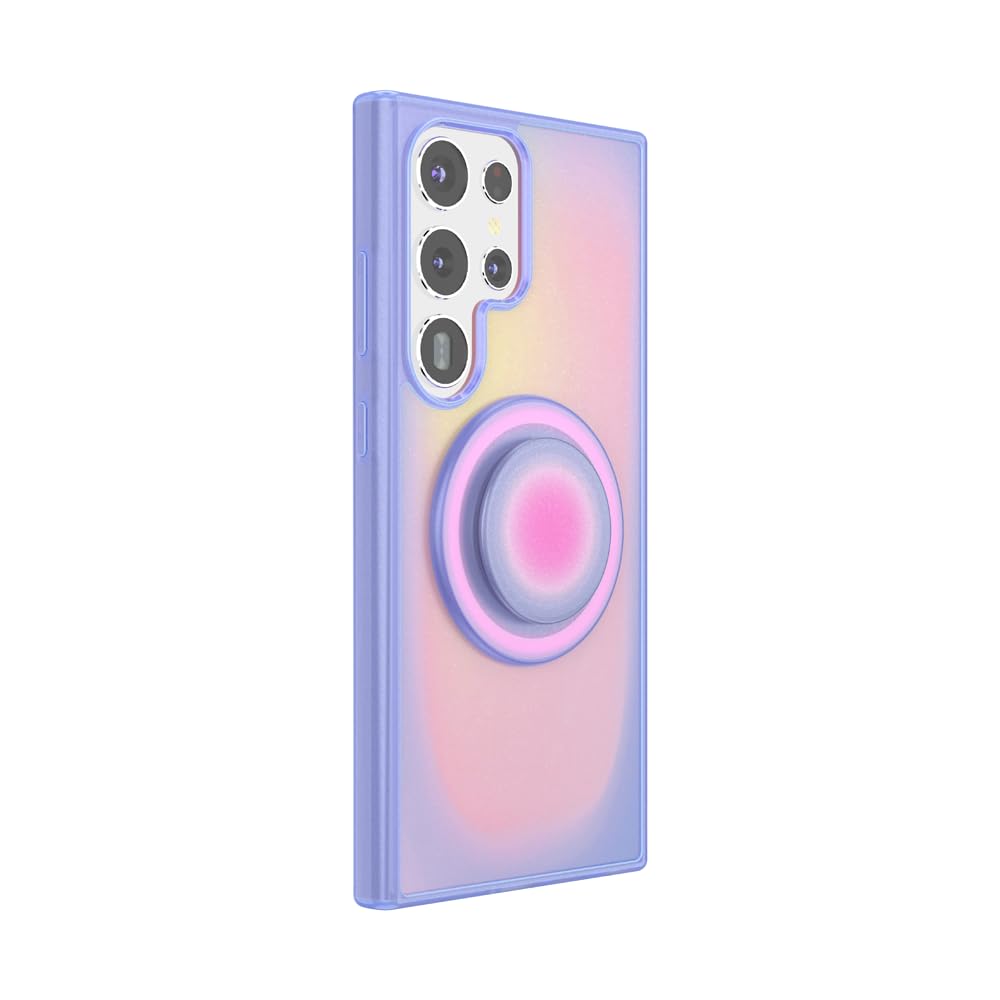 PopSockets Samsung Galaxy S24 Ultra Phone Case Compatible with MagSafe, Purple - Aura