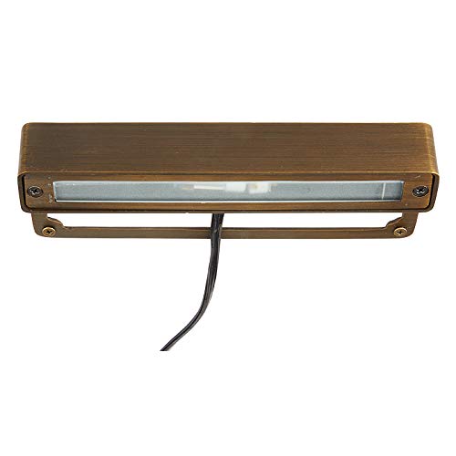 VOLT Cast Brass 12V Undercover Hardscape Light (Bronze) for Low Voltage Outdoor Step, Deck, Masonry & Wall Lighting