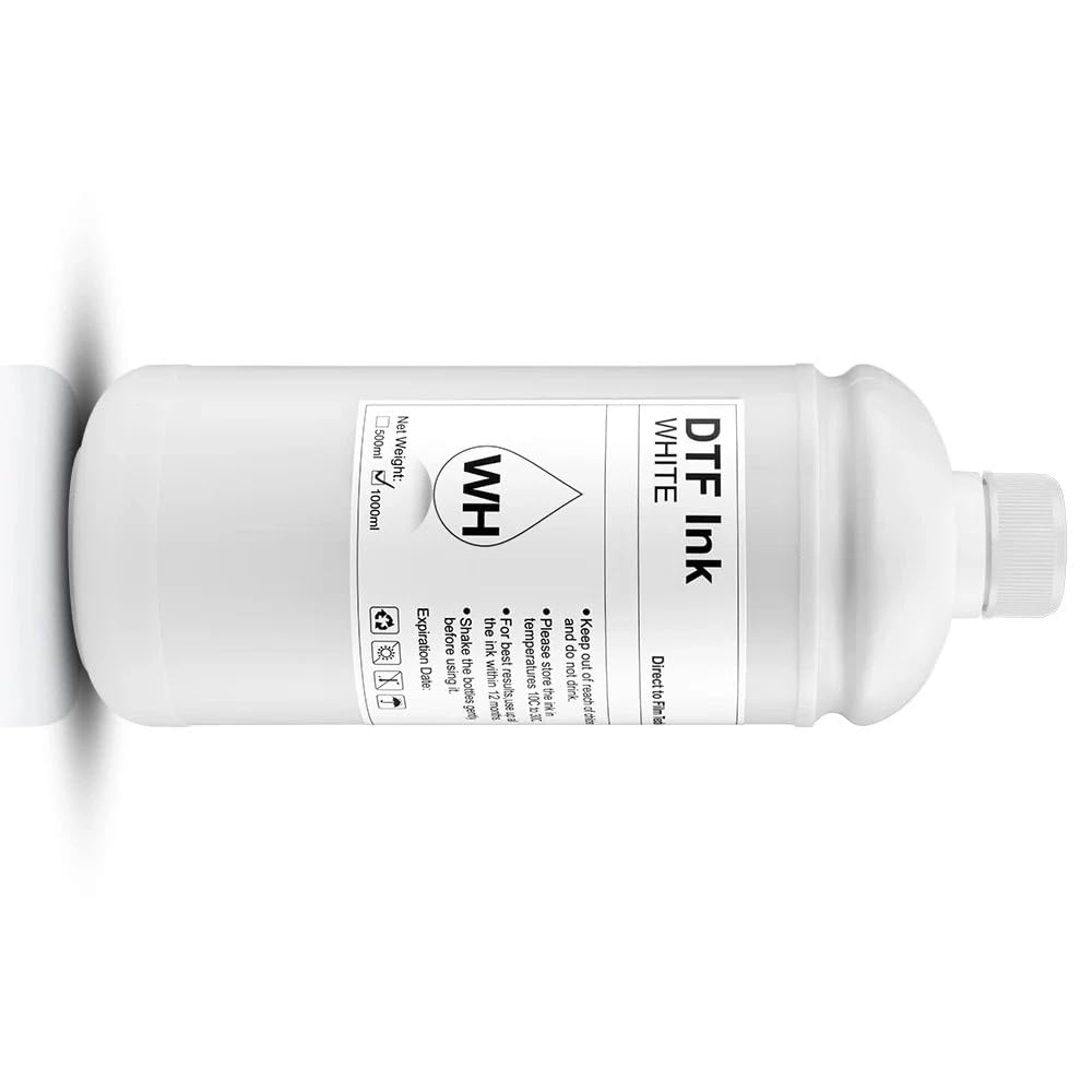 SYLCYS 1000ml White Sediment-Free DTF Ink for XP600 DX7 DX5 5113 1430 I1600 I3200 WF4720 XP600 L805 L1800 Printers