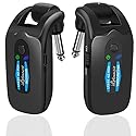 2.4GHZ Wireless Guitar System, Rechargeable Digital Wireless Guitar Transmitter Receiver with 4 Channels and Over 10 Hours Long Battery Endurance for