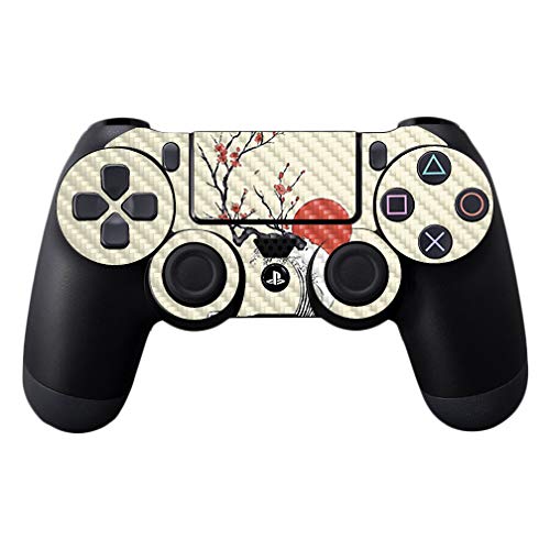 MightySkins Carbon Fiber Skin for Sony PS4 Controller - Accident | Protective, Durable Textured Carbon Fiber Finish | Easy to Apply, Remove,