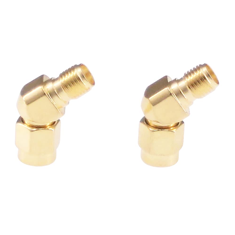 RFaha 3pcs SMA Male to Female FPV Antenna Adapter Gold Plated Connector for Wi-Fi Antenna/Signal Booster/Drone Controller Transmitter(F53-3)