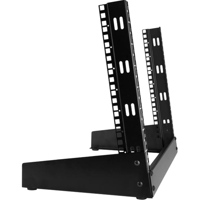 StarTech 8U 2-Post Desktop Open-Frame Server Rack, 19in, 110lb (RK8OD)