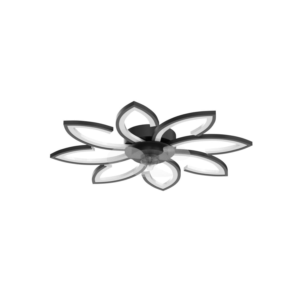 BESKETIE 35'' Bladeless Ceiling Fan with Lights Remote Control, Modern Low Profile Ceiling Fans with Lights, Dimmable 3 Color 6 Speeds Flush Mount LED
