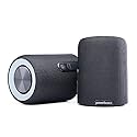 PowerBass BT200 Bluetooth Portable Dual Speaker, Black, IPX7 Waterproof, Splittable Stereo Sound