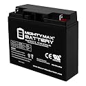 Mighty Max Battery Mighty Max Battery ML22-12 - 12 Volt 22 AH, Nut and Bolt (NB) Terminal, Rechargeable SLA AGM Battery