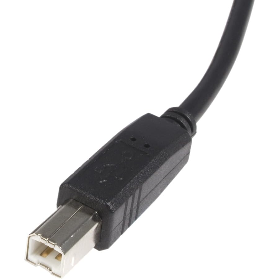 StarTech.com 10 ft USB 2.0 Certified A to B Cable - M/M - 10ft type a to b USB Cable - 10ft a to b USB 2.0 Cable (USB2HAB10),Black