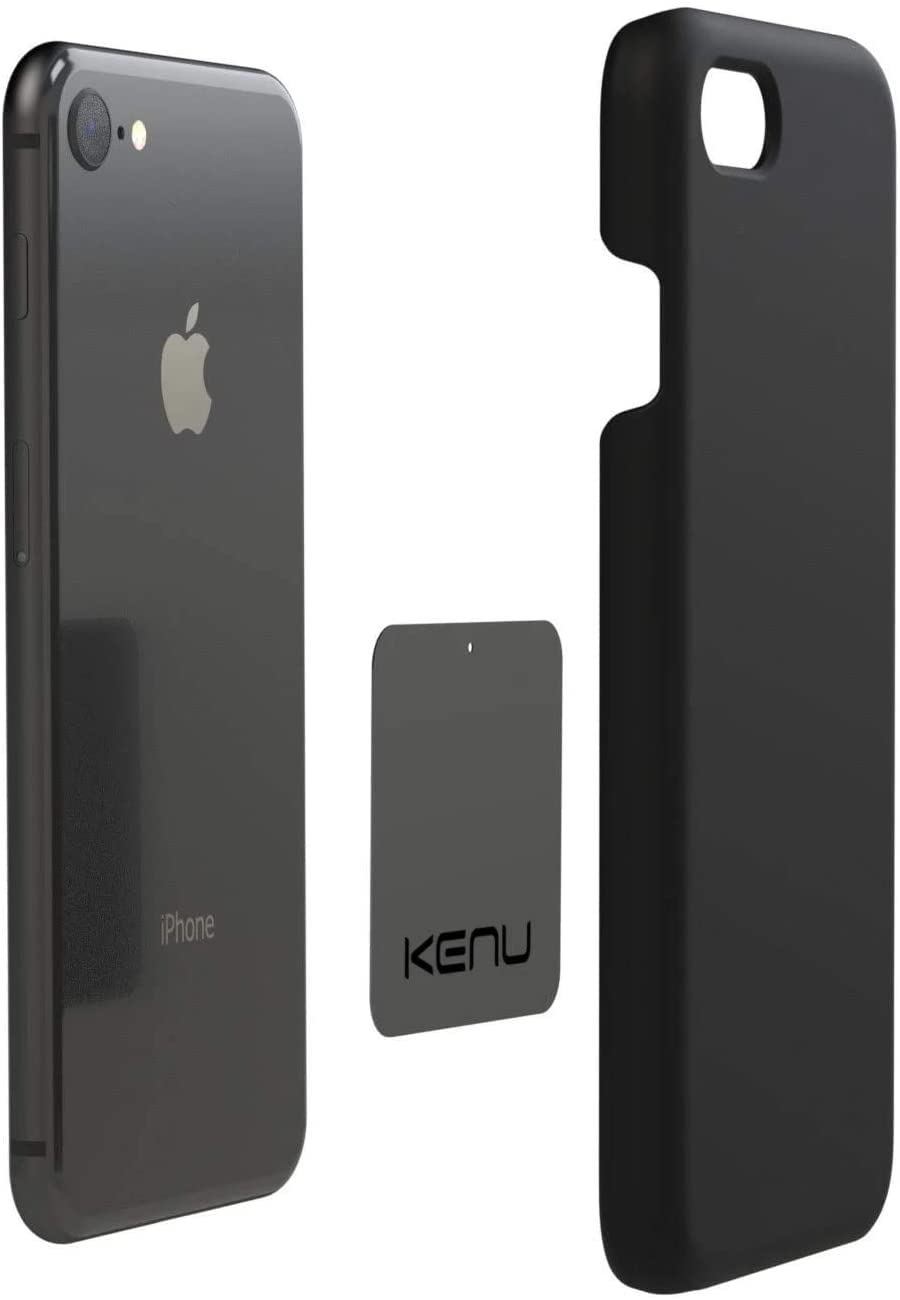 Kenu Airbase Magnetic Dashboard and Windshield Car Phone Holder Mount, Magnetic Cell Phone Holder with 360-Degree Pivot and Strong Suction Cup