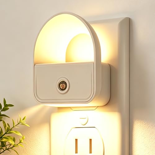 YRWXZYO 6 Pack Night Light Plug in, LED Nightlights with Smart Dusk to Dawn Nightlight, Plug into Wall Nightlights Suitable for Bedroom, Bathroom