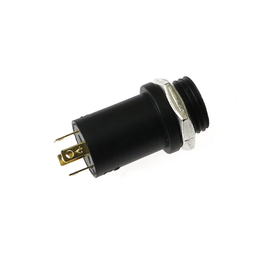 RLECS 10pcs 3.5mm Mini Stereo Female Jack Socket Plug with Nut, 3.5MM Mini Stereo Panel Mount Jack Solder Connector 4-Pole Gold-Plated, 3.5 mm