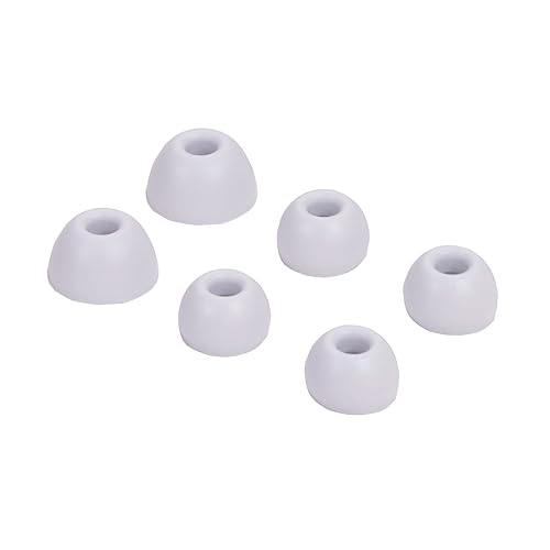 Replacement Silicone Tips Earbuds Buds Eartips Set for Beats Studio Buds Wireless Earphone Headphones,3 Pairs (White)