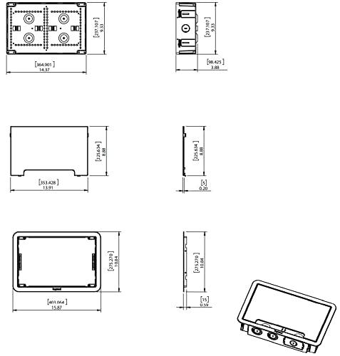 Legrand - OnQ 9" In-Wall Media Box For Device & Cable Management - Structured Wiring Enclosure With Customizable Knockouts - Includes Removable