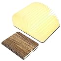 Ochangqi Wooden Book Light, Novelty Folding Book Lamp, 3 Colors Folding Night Light, Portable Desk Light USB Rechargeable Wooden Table Lamp Magnetic