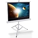 Pyle 40-Inch Portable Projector Screen with Tripod Stand - Lightweight and Durable Movie Projector Screen, Easy Pull Setup, 4:3 Aspect Ratio, Perfect