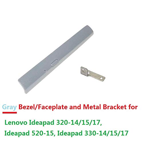 with Bezel Front Cover 2nd HDD SSD Hard Drive Optical Frame Caddy Tray for Lenovo ideapad 320 330 520 with Bezel Front Panel Faceplate Metal Bracket