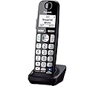 Panasonic Cordless Phone Handset Accessory Compatible with KX-TGE463S / KX-TGE474S / KX-TGE475S Series Cordless Phone Systems - KX-TGEA40S (Silver)