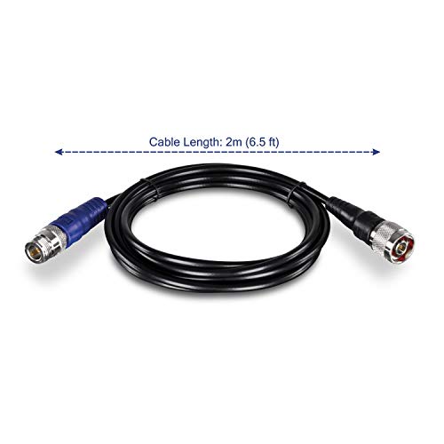 TRENDnet N-Type Male to N-Type Female Antenna Cable - 2M (6.5 ft.), TEW-L402