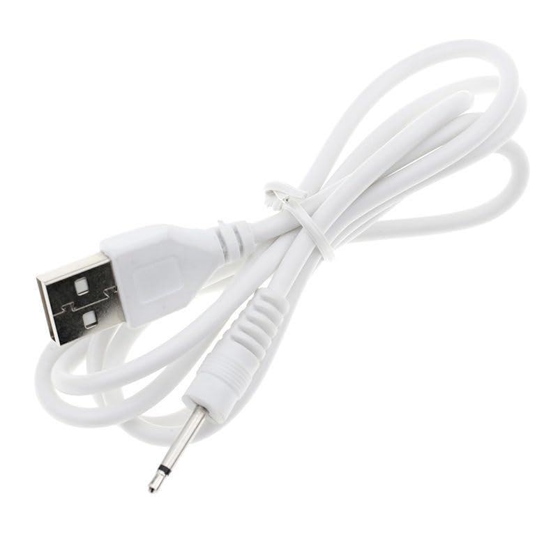 ThtRht 3 Pack DC Charging Cable Replacement USB to DC 2.5mm Charger Cord Adapter for Silicone Rechargeable Devices Massager Lamp Facial Cleanser 17mm
