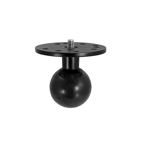 ARKON Mounts Robust Circular Metal 38mm (1.5 inch) Ball to 1/4”-20 Camera Bolt Adapter