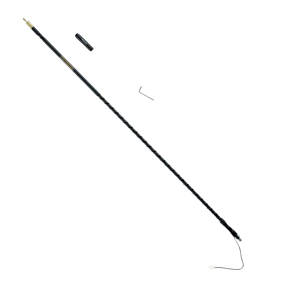 Wilson Antennas 305-483 CB Antenna Silver Load FGT Series 3FT Fiberglass Whip Antenna AM|FM Ready-Black