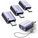 MOSWAG USB C to USB Adapter 4 Pack, 5Gbps USBC Male to USB 3.0 Female MacBook Pro Air Adapter, Type C Thunderbolt 3 OTG Converter…