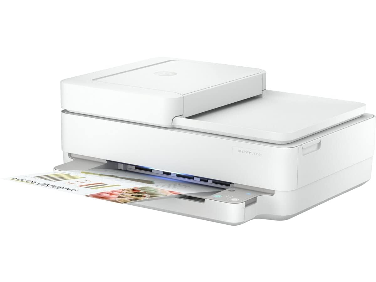 HP Envy 6452e Wireless Inkjet Color All-in-One Printer, Print Copy Scan, 35 Sheet ADF, 2-Side Printing, WiFi USB Connectivity, Instant Ink Ready