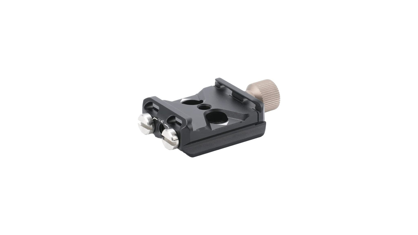 Tilta Universal ARCA Quick Release Baseplate | 1/4"-20 and 3/8"-16 Threads | Lightweight Aluminum Alloy Construction | Black | TA-UABP-B