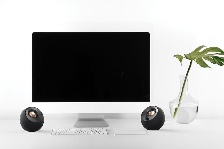 Creative Pebble V2, 2.0 USB Desktop Stereo Speakers for PC/Laptop, Black