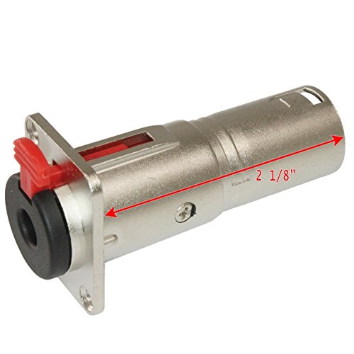 MCSPROAUDIO 1/4 TRS to XLR Male Pass Through Panel Mount Jack