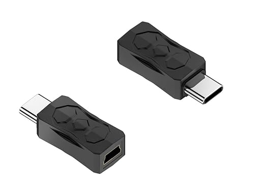 Accessonico USB Mini to USB-C, 2 Pack Mini-USB Female to USBC Male Adapter